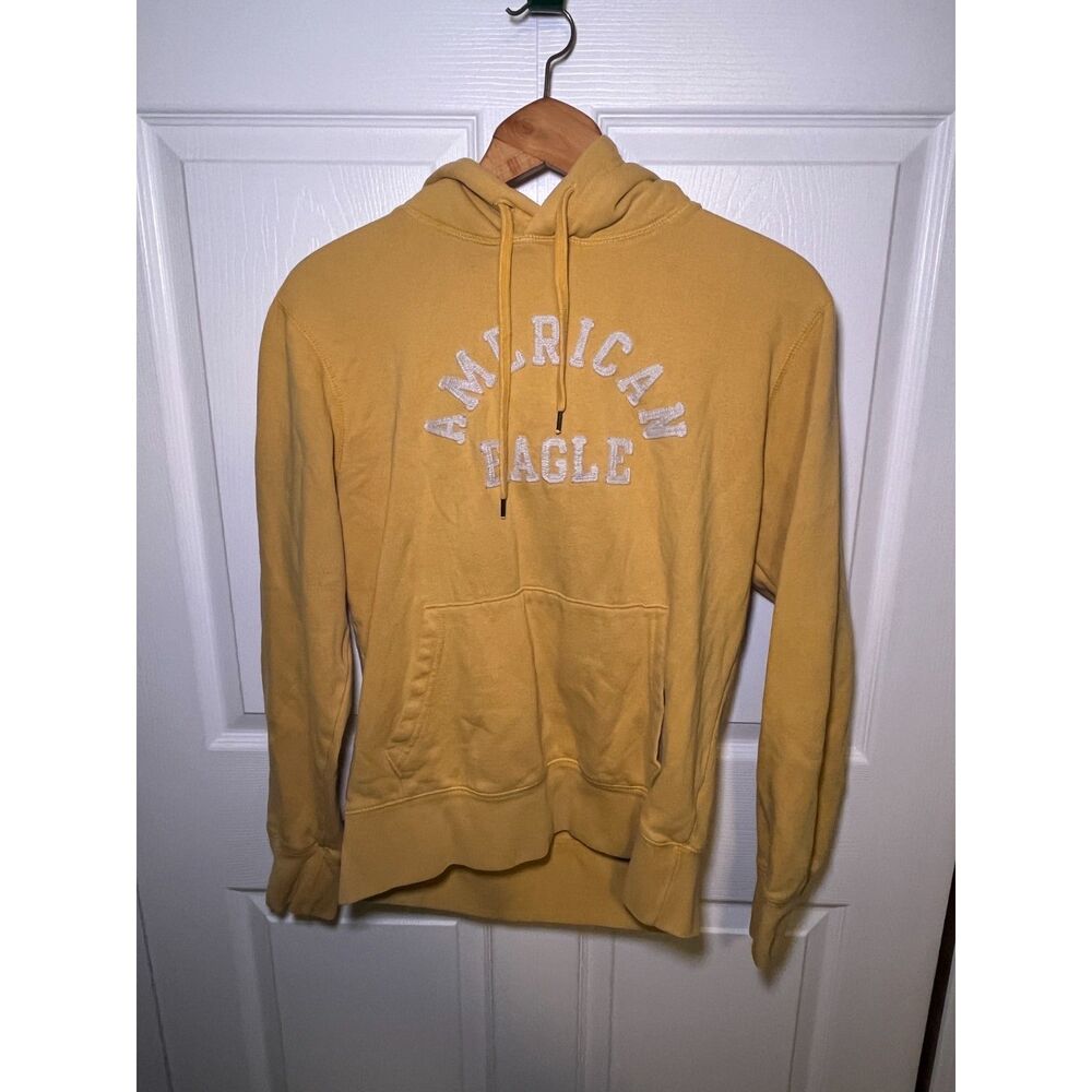 American Eagle Yellow Pullover Hoodie Women’s Small Casual Sweatshirt